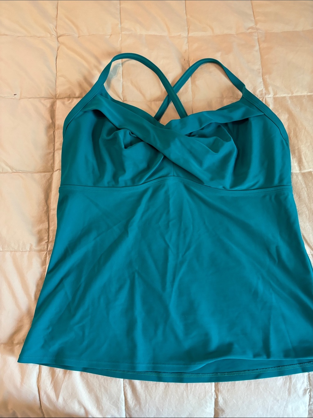 Athleta green Tankini Top